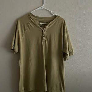 Gold short sleeve Henley (never worn)